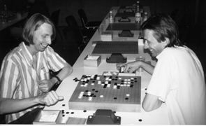 Rob van Zeijst and Vladimir Danek analysing.